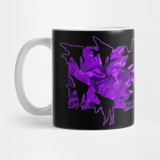 Currents Liquid Abstract Violet Angelfish Silhouette Mug